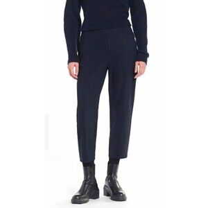 Sarah Pacini Women's Black Pull-On Stretch Knit Dress Pants Tapered Sz S